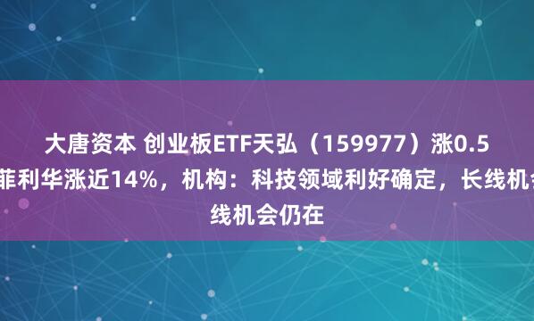 大唐资本 创业板ETF天弘（159977）涨0.55%，菲利华涨近14%，机构：科技领域利好确定，长线机会仍在